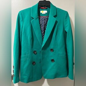 Boden Green Double-Breasted Blazer